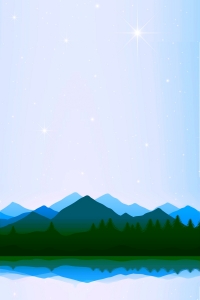 Mountains w stars